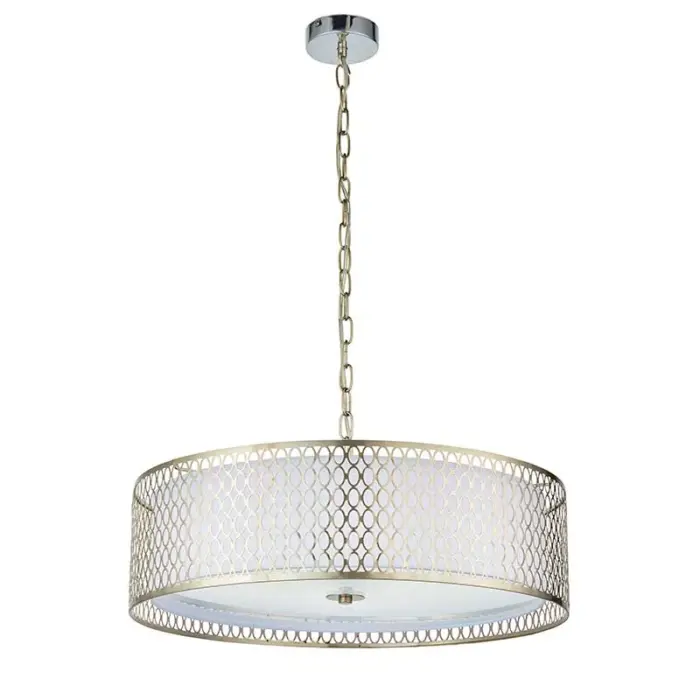 Endon 81969 Cordero 3lt pendant light in satin nickel finish