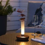 Frosted Vase Rust USB Table Lamp