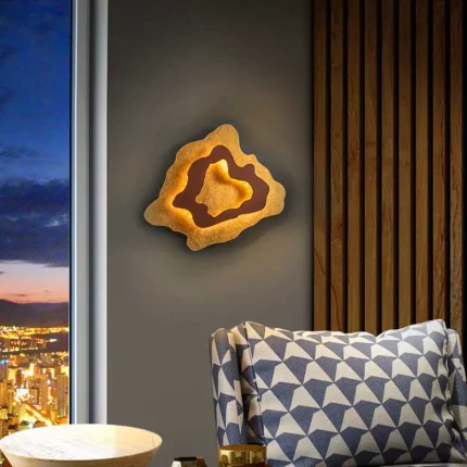 Gold Leaf LED Wall Light