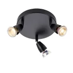 Matt Black Adjustable Ceiling Spotlight