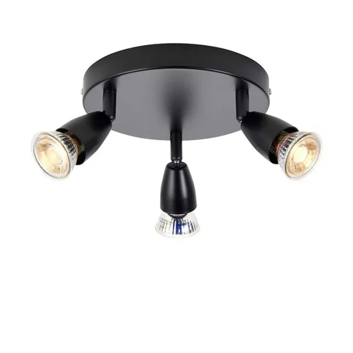 Matt Black Adjustable Ceiling Spotlight