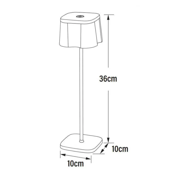 Decorative Rust LED Table Lamp