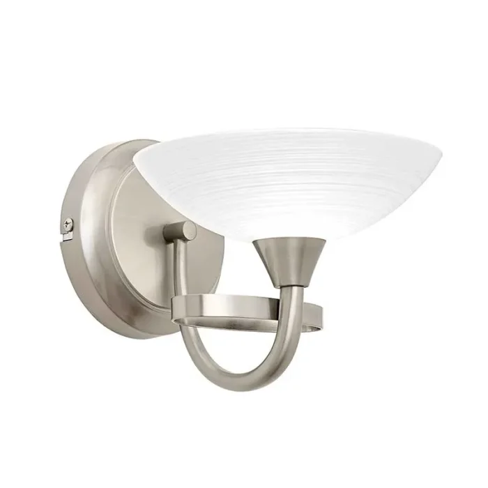 Satin Chrome Effect Wall Light