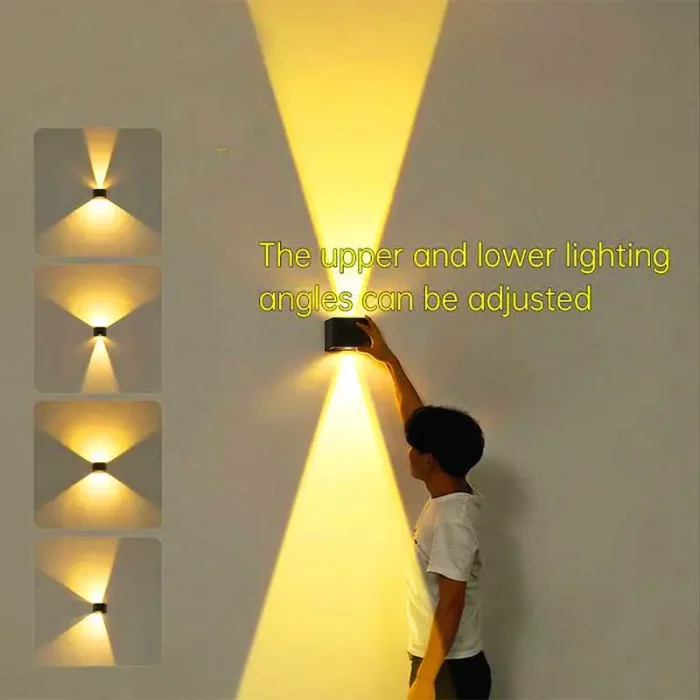 Solar Powered Adjustable Outdoor Wall Light