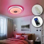 White Ceiling Light With Speaker