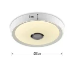 White Ceiling Light With Speaker