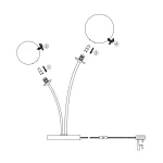 Assembly instructions of brushed gold table lamp