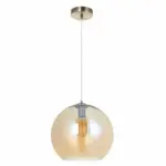 Amber Globe Large Single Pendant Light