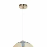 Amber Globe Large Single Pendant Light