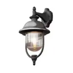 Black Downwards Outdoor Wall Lantern