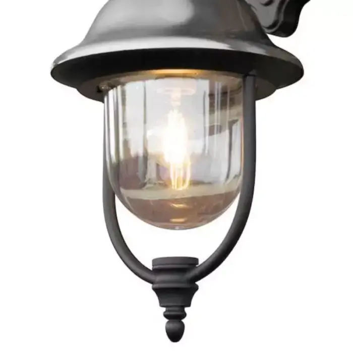 Black Downwards Outdoor Wall Lantern