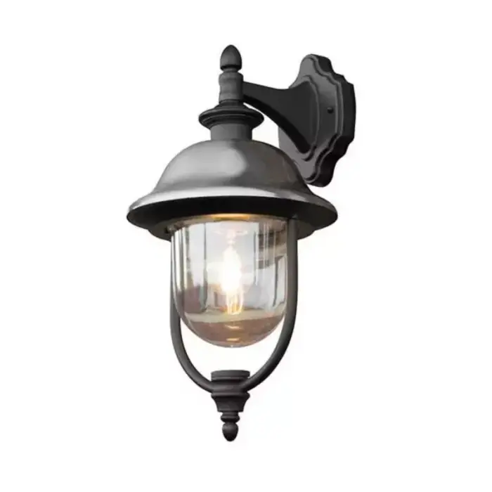 Black Downwards Outdoor Wall Lantern