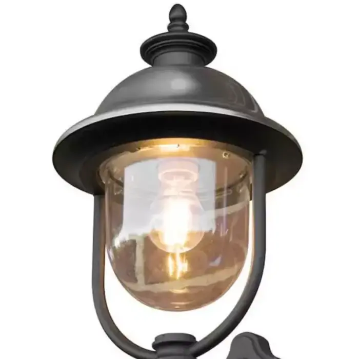 Black Upwards Outdoor Wall Lantern