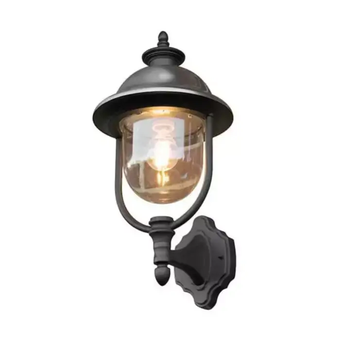 Black Upwards Outdoor Wall Lantern