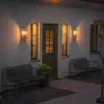 Brass Plated Outdoor Wall Light