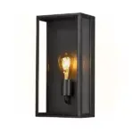 Clear Glass Box Outdoor Wall Light