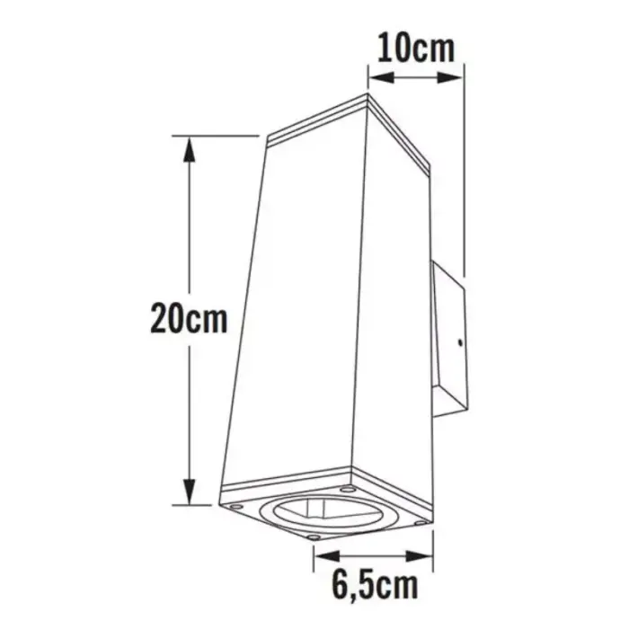 Cuboid Frame Outdoor Wall Light