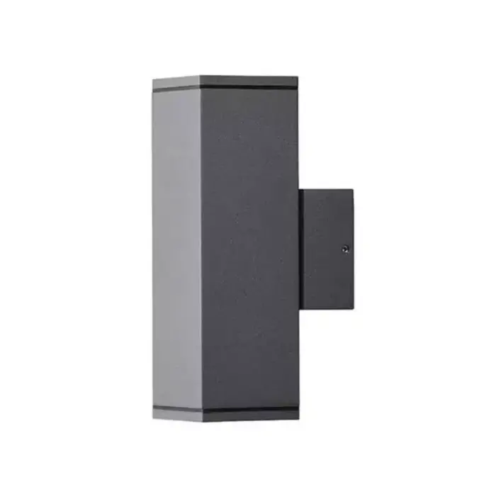 Grey Cuboid Frame Outdoor Wall Light