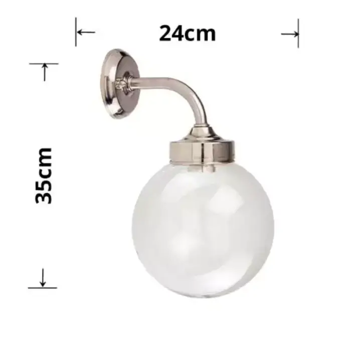 Matt-Nickel-Globe-Outdoor-Wall-Light