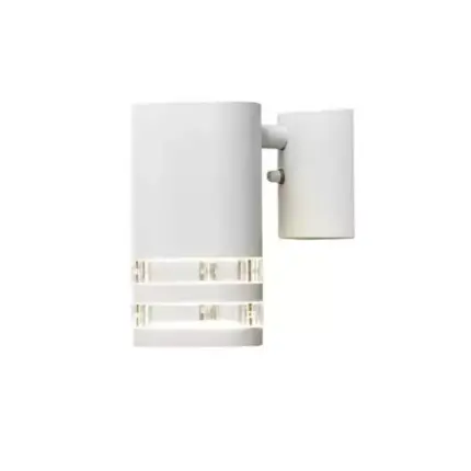 Matt White Down Outdoor Wall Light