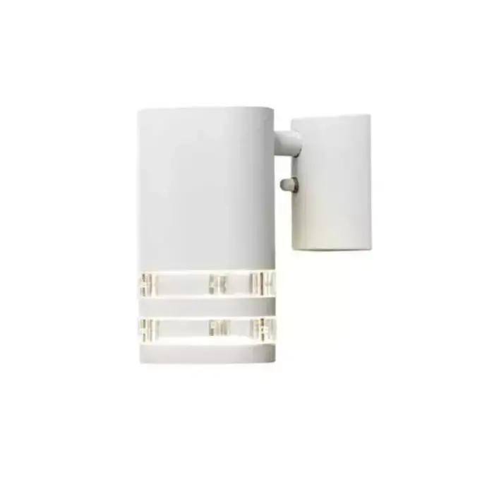 Matt White Down Outdoor Wall Light