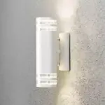 Matt White Finish Outdoor Wall Light