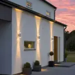 Matt White Finish Outdoor Wall Light