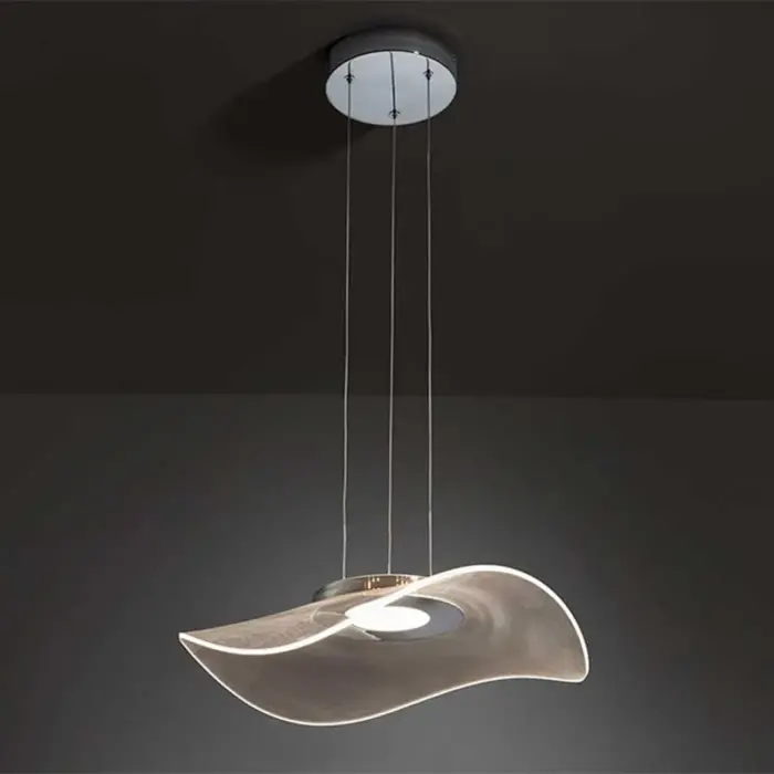 Modern chrome finish pendant light for living room, bedroom or dining room