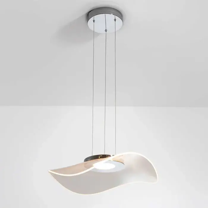 Modern chrome finish pendant light for living room, bedroom or dining room