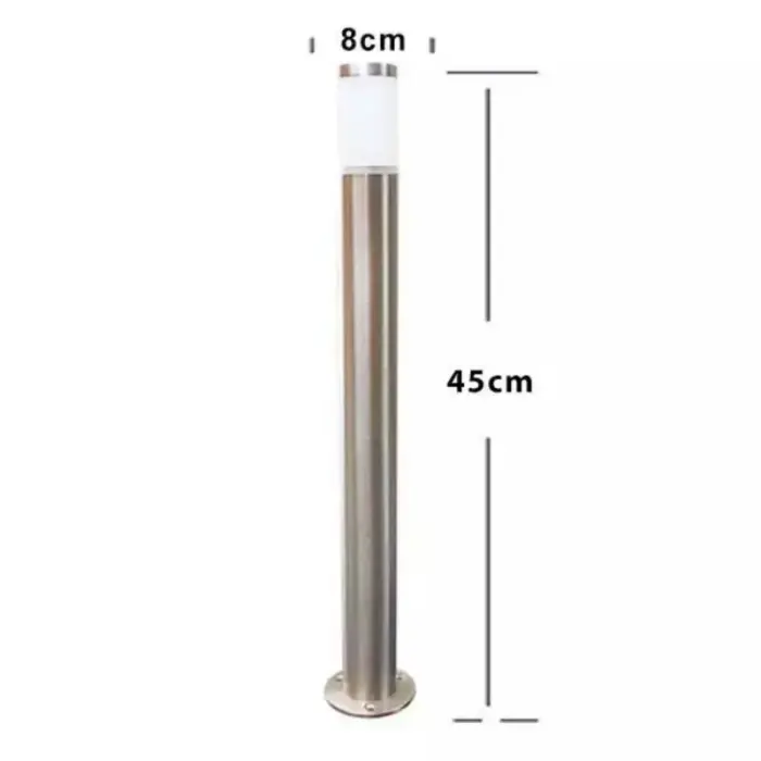 Nickel Plated Brass Bollard Light 45CM