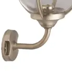 Opal Glass Nickel Outdoor Wall Light