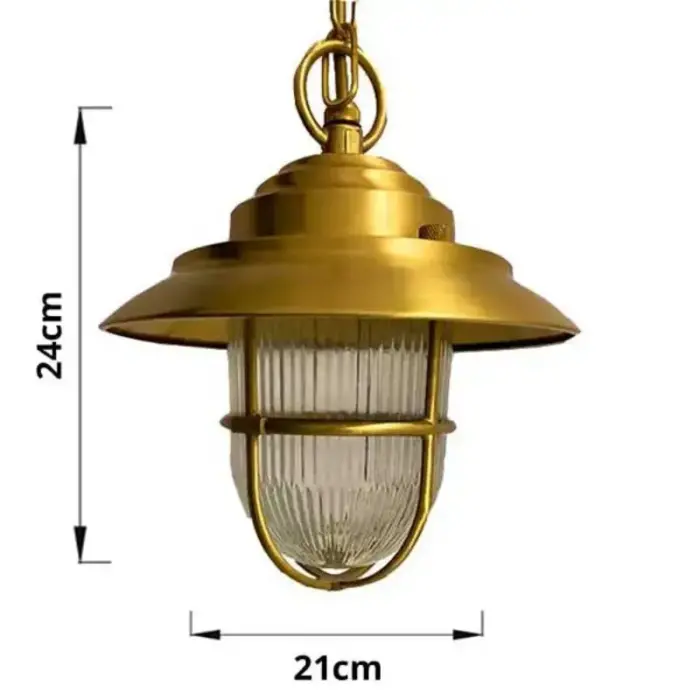 Polished Brass Outdoor Ceiling Light