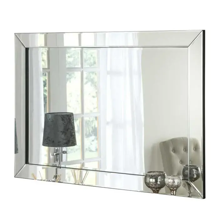 Modern Contemporary Angled Edge Mirror