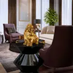 Gold Bulldog Decorative Figure