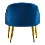 Midnight Blue Chair With Footstool