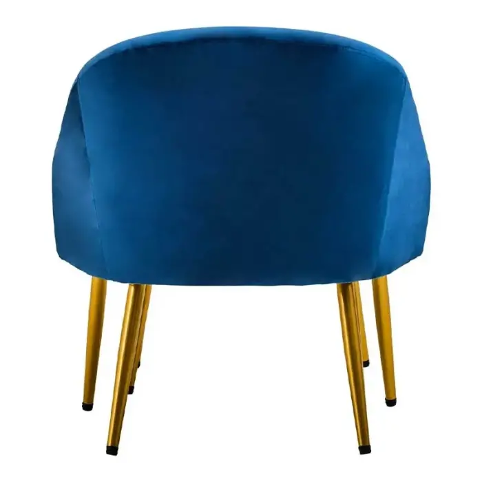 Midnight Blue Chair With Footstool