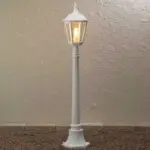 White Outdoor Lamp Post Light