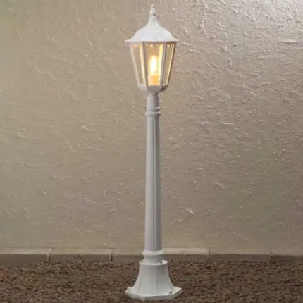 White Outdoor Lamp Post Light