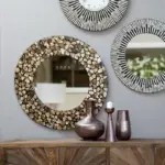 Amber Stones Modern Wall Mirror