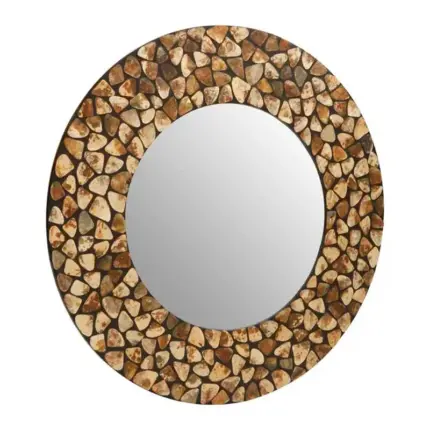 Amber Stones Modern Wall Mirror