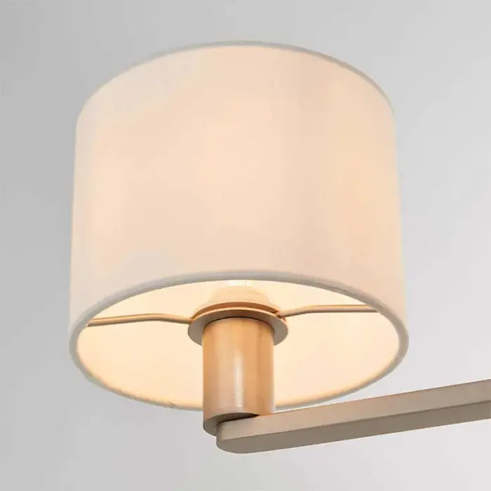 3 arm modern pendant light in matt nickel finish