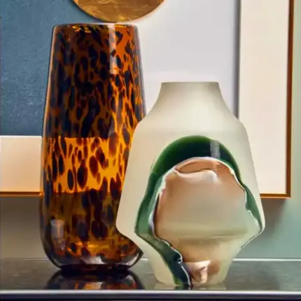 Multicolour Hues Glass Vase