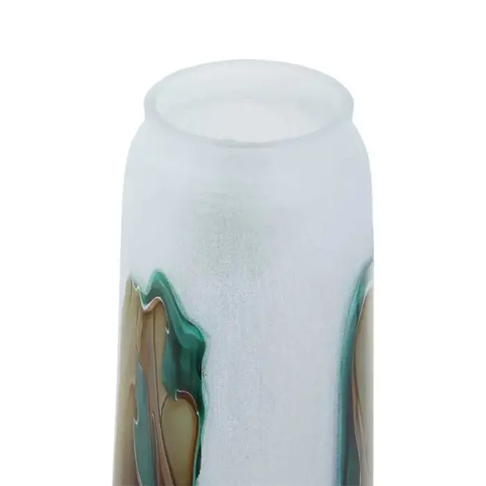 Multicolour Hues Tall Glass Vase