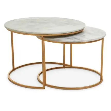 White Marble Nest Coffee Tables