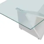 Wing Base Tempered Glass Coffee Table