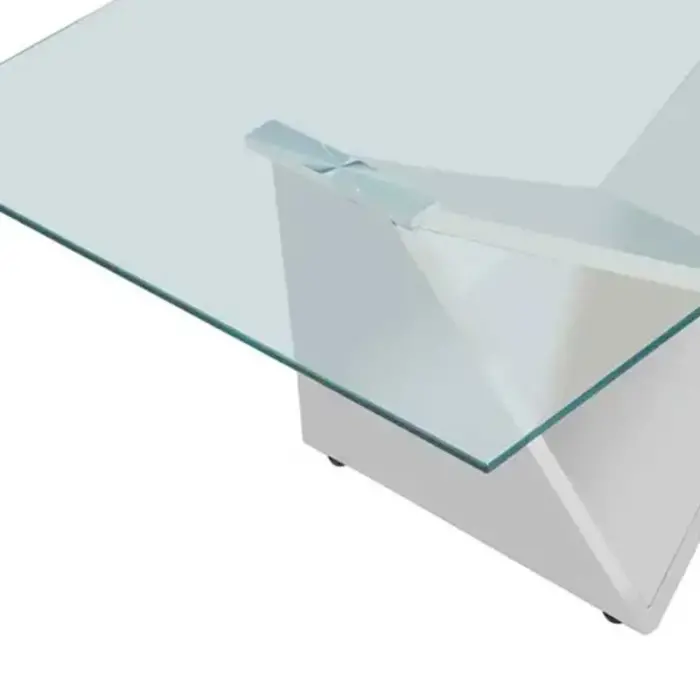 Wing Base Tempered Glass Coffee Table