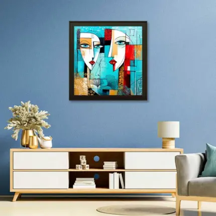 Two Symmetrical Lovers Wall Art