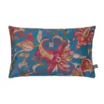 Blue Red Tone Velvet Cushion