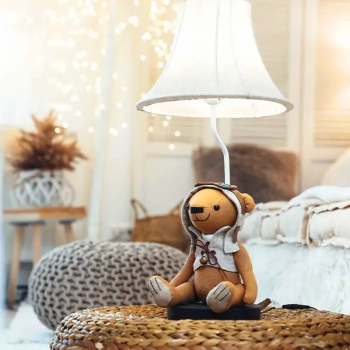 Charles the bear table lamp children's room lighting