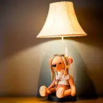 Charles the bear table lamp children's room lighting